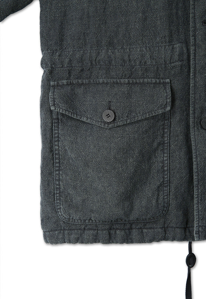 Art if acts - Linen Military Parka (Black) product image 13 | TRAB K-Fashion Australia