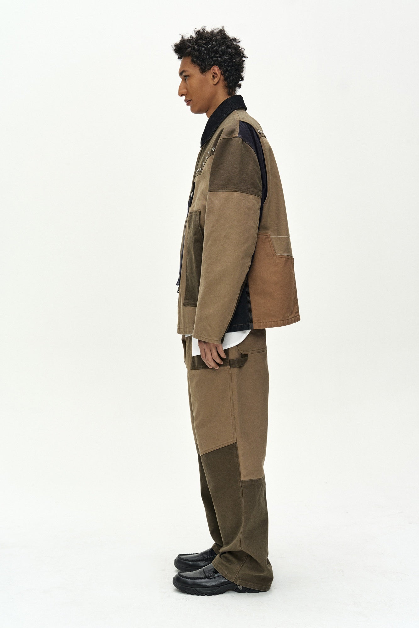 Andersson Bell - Austin Patchwork Washed Jacket (khaki) (Khaki) product image 5 | TRAB K-Fashion Australia