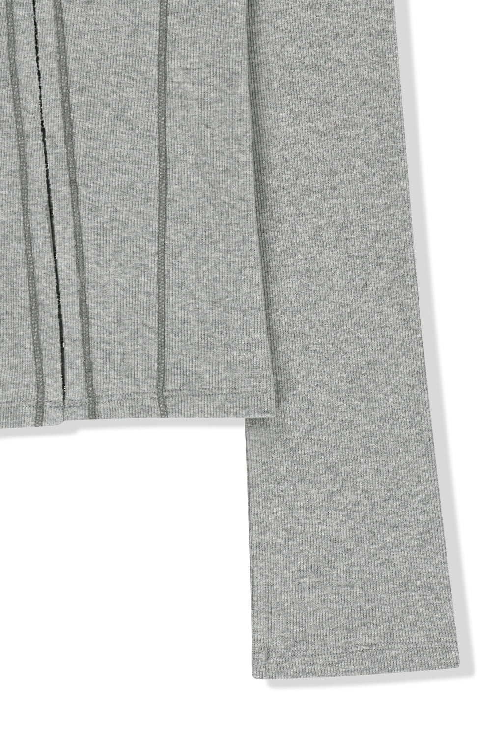 Matin Kim - Multi Styling Hook Detail Slim Top (Grey) product image 4 | TRAB K-Fashion Australia