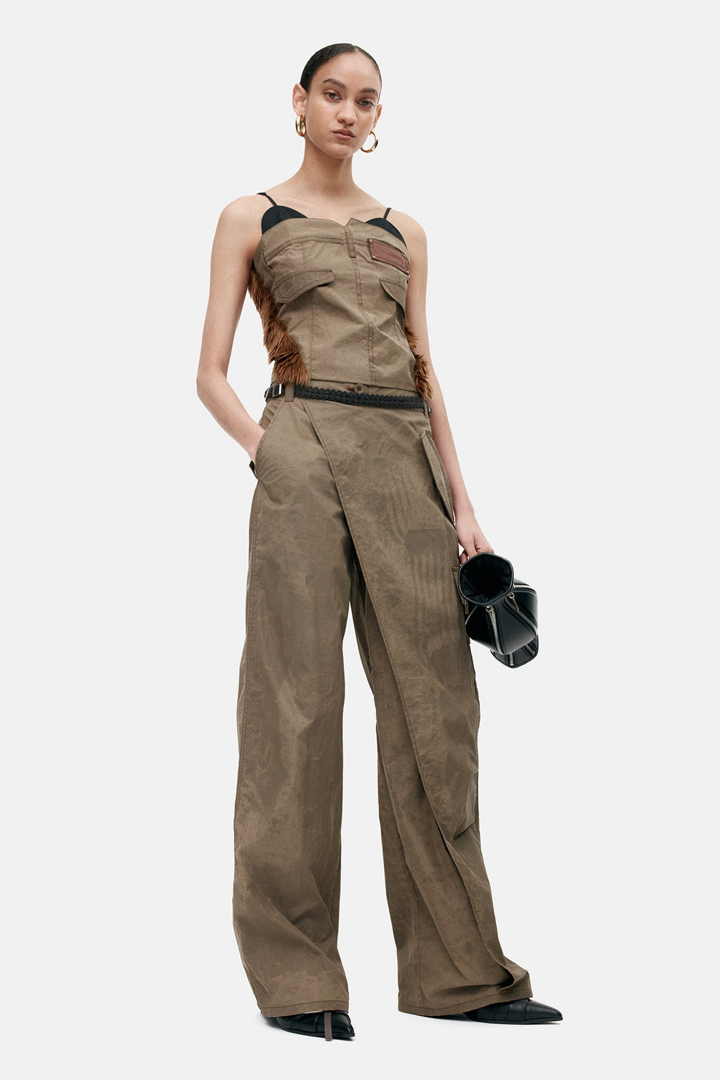 Andersson Bell - Cargo Wrap Pants (Taupe) product image 2 | TRAB K-Fashion Australia