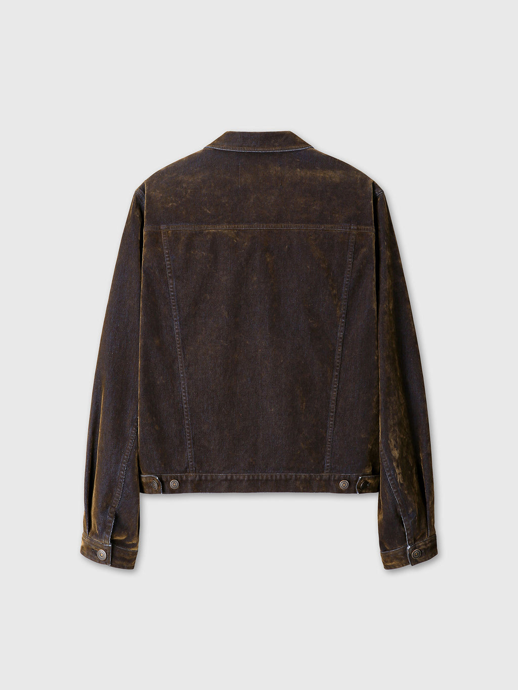 Tonywack - Flocked Denim Trucker Jacket (Brown) product image 10 | TRAB K-Fashion Australia