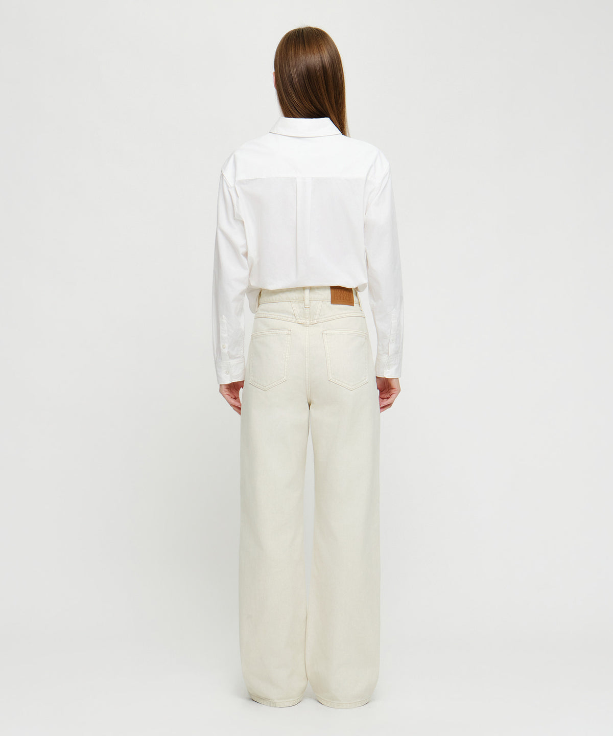 Marithe & Francois Girbaud - [Pre-order – Ships 12 Oct] Straight Denim Pants (Cream) product image 5 | TRAB K-Fashion Australia