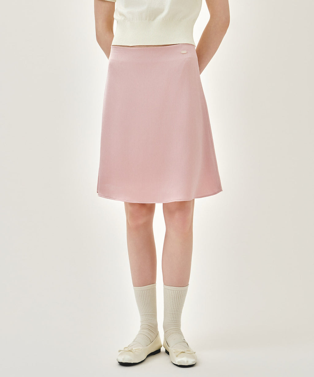 Marithe & Francois Girbaud - Satin Skirt (Light Pink) product image 1 | TRAB K-Fashion Australia