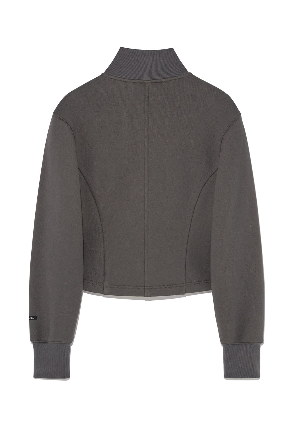 Matin Kim - High Neck Balloon Button Cardigan (Charcoal) product image 2 | TRAB K-Fashion Australia