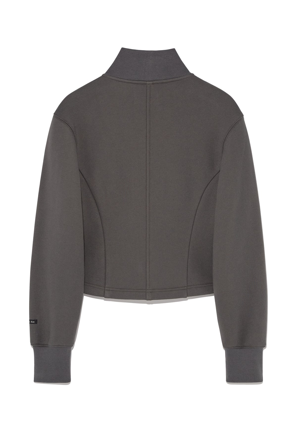 Matin Kim - High Neck Balloon Button Cardigan (Charcoal) product image 2 | TRAB K-Fashion Australia