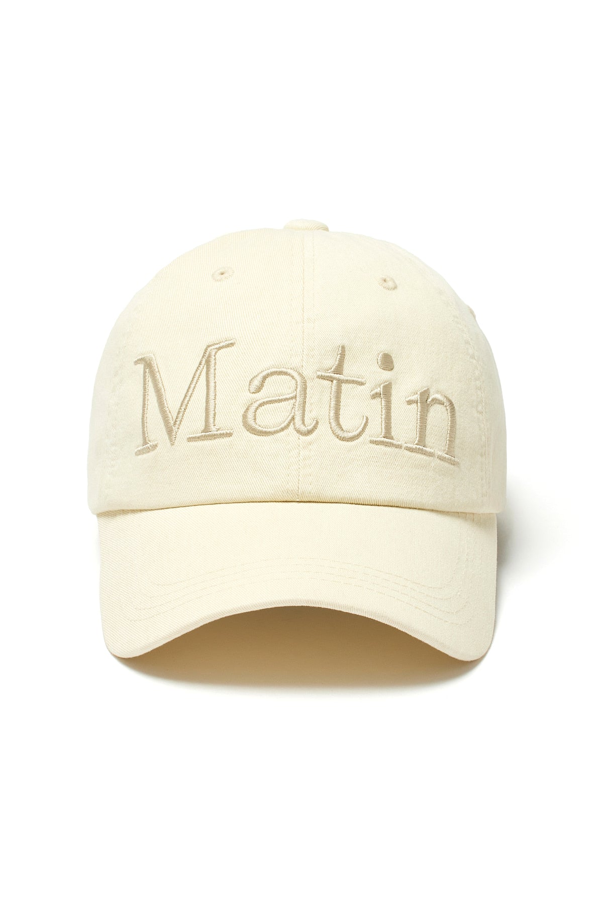 Matin Kim - Matin Logo Washed Ball Cap (Light Beige) product image 2 | TRAB K-Fashion Australia