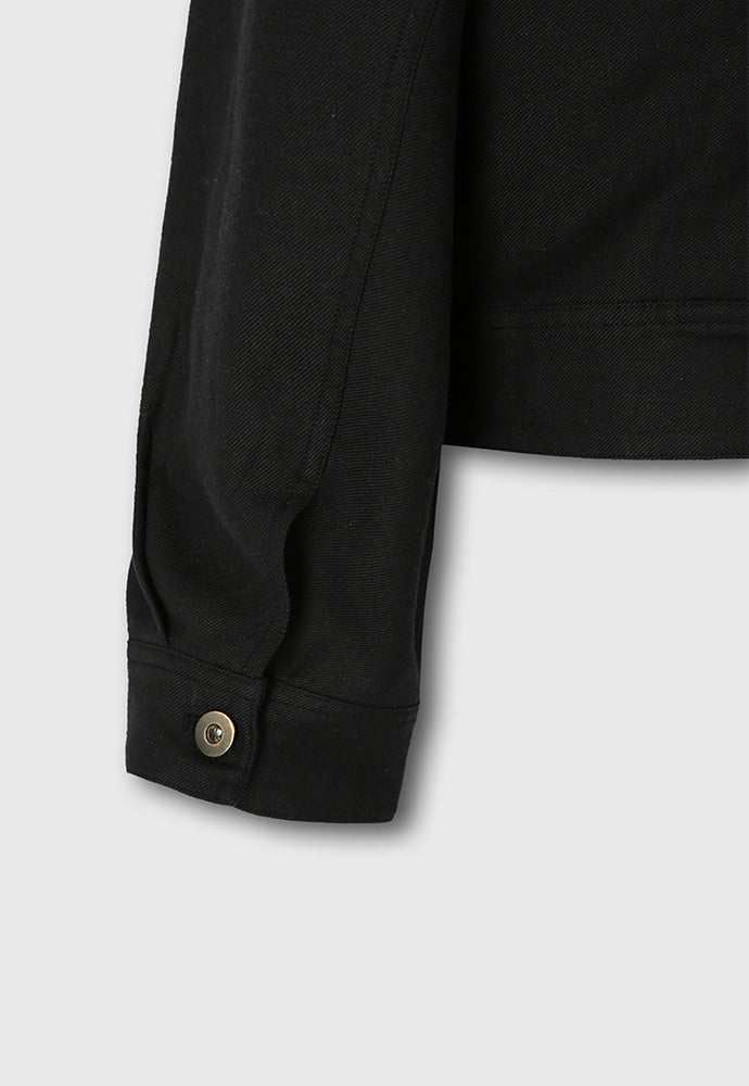 Tonywack - Milled Linen Rayon Type1 Zip Jacket (Black) product image 13 | TRAB K-Fashion Australia