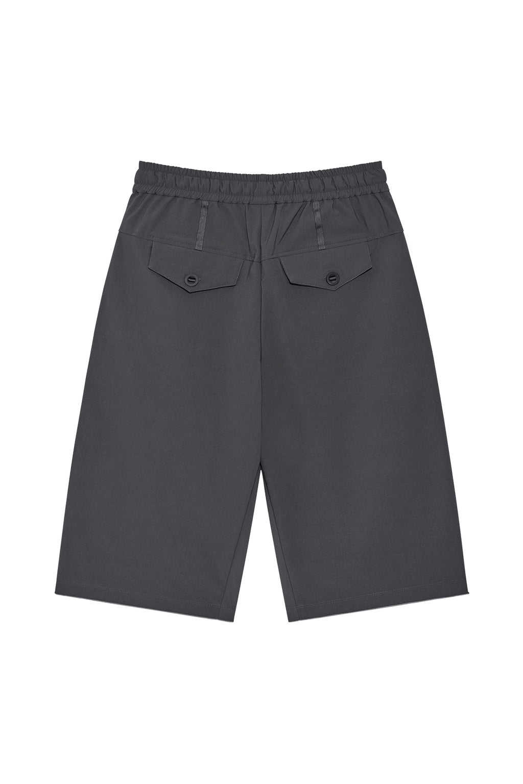 Matin Kim - Side Taping Bermuda Pants (Charcoal) product image 2 | TRAB K-Fashion Australia