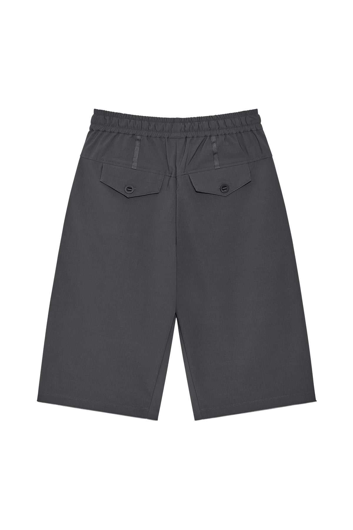 Matin Kim - Side Taping Bermuda Pants (Charcoal) product image 2 | TRAB K-Fashion Australia