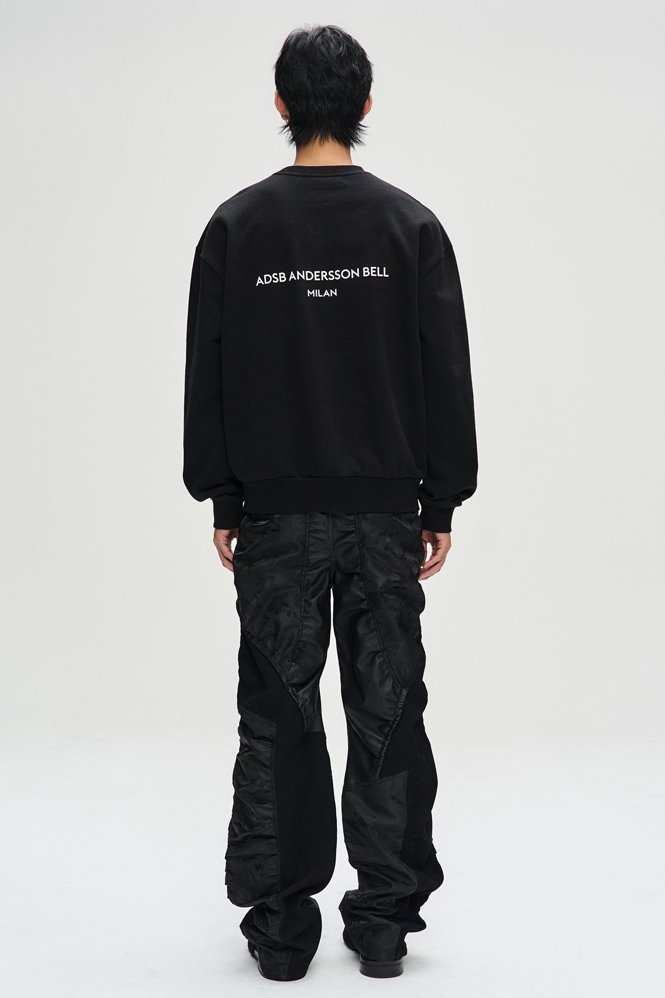 Andersson Bell - Unisex Stool Patch Logo Sweatshirts (Black) product image 2 | TRAB K-Fashion Australia