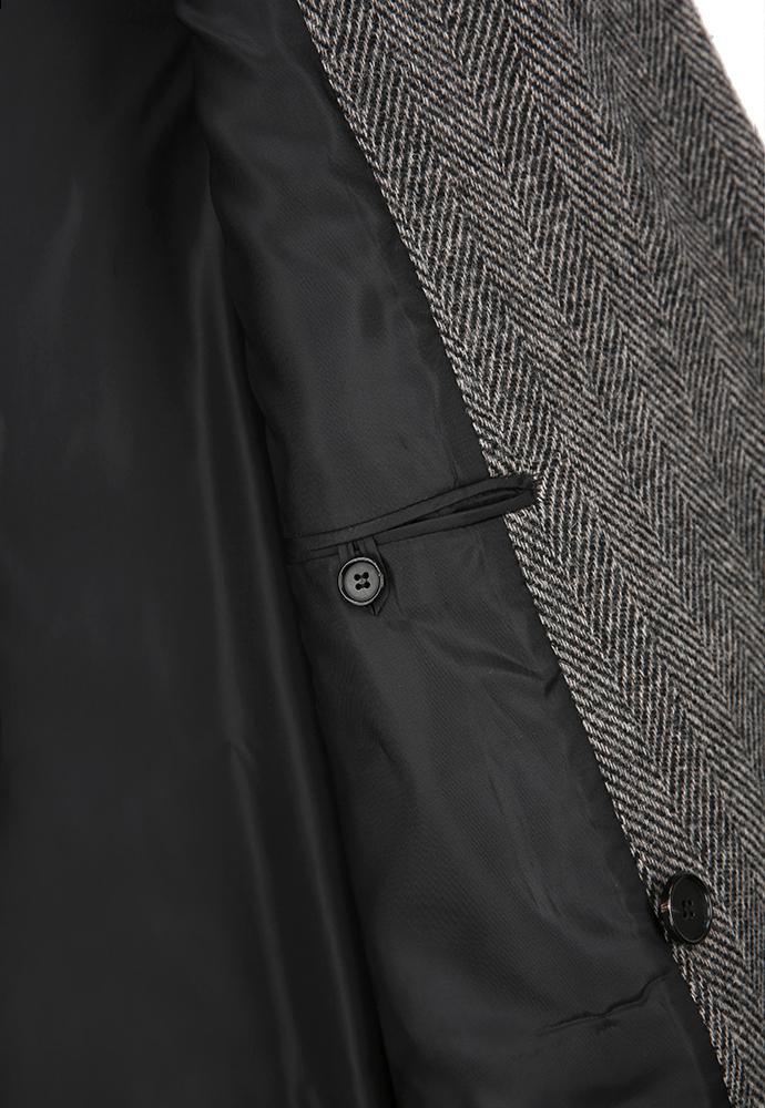 Art if acts - Leather Collar Double-Breasted Coat (Taupe) product image 15 | TRAB K-Fashion Australia