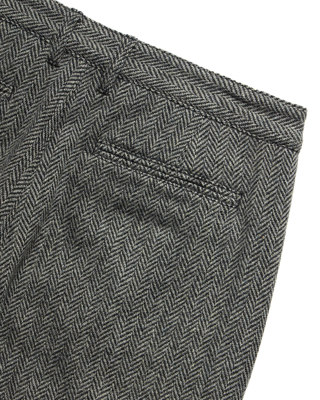Eastlogue - Barrel Chino Pants (Black Wool Herringbone) product image 5 | TRAB K-Fashion Australia