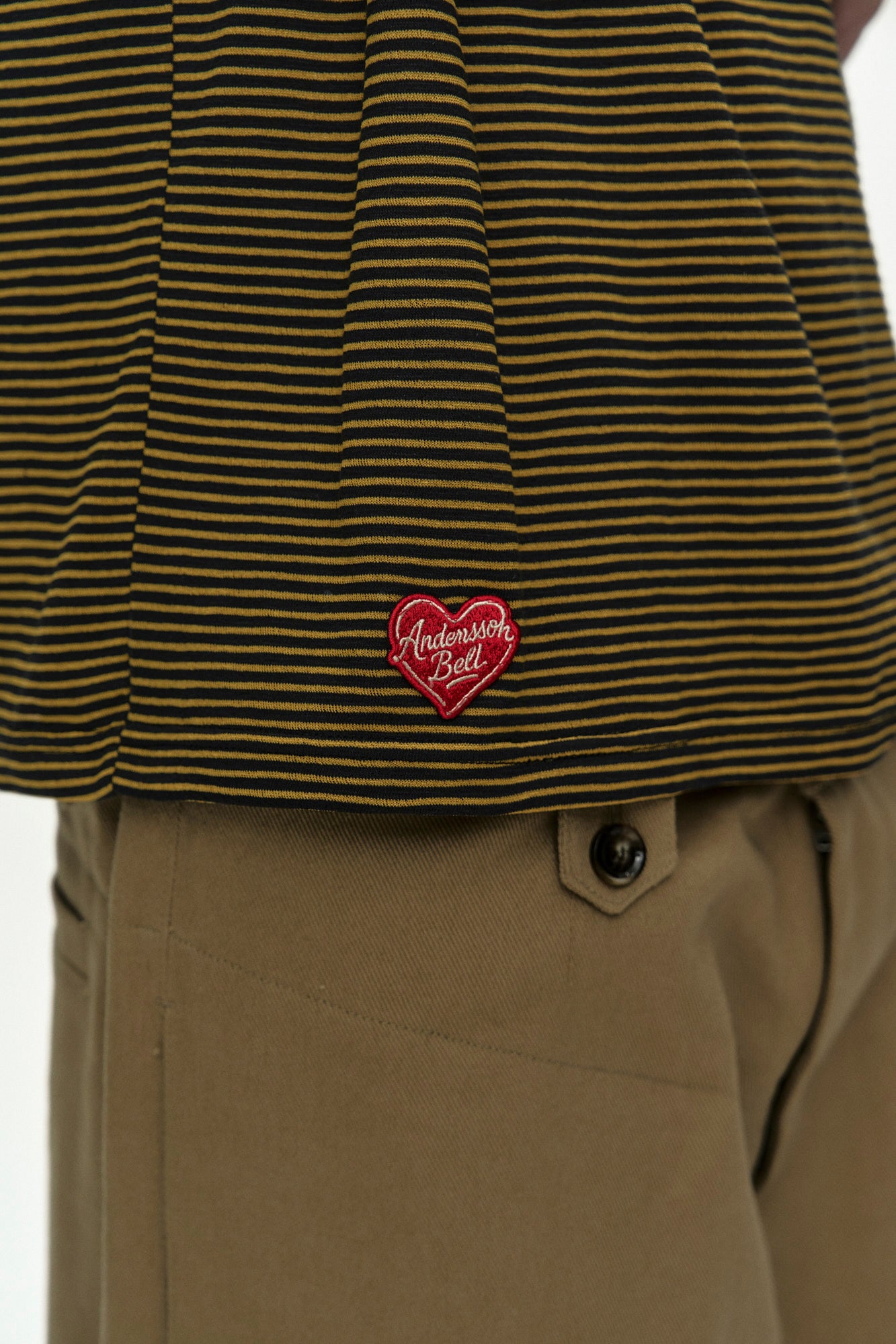 Andersson Bell - (essential) Heart Logo Stripe T-Shirt (Essential) product image 7 | TRAB K-Fashion Australia