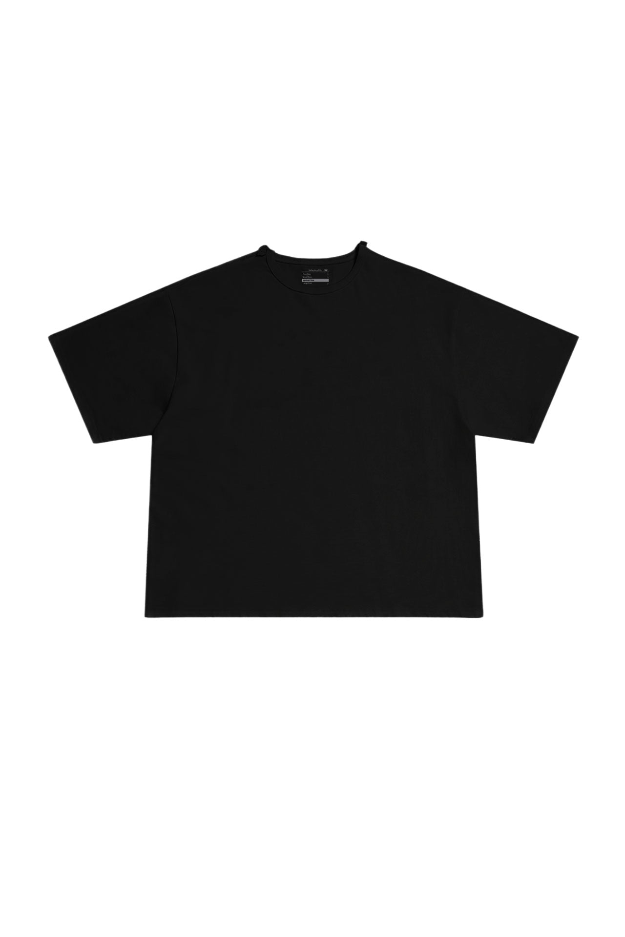STU - Overlap Crop T-shirt (Black) product image 16 | TRAB K-Fashion Australia
