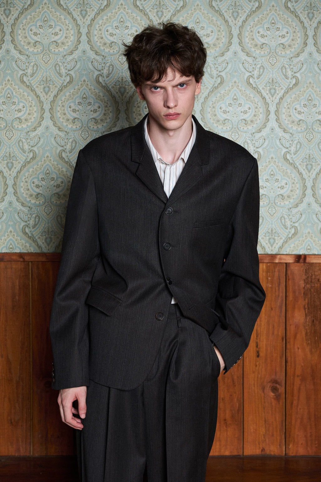 STU - Rounded Single Breasted Jacket (Charcoal) product image 13 | TRAB K-Fashion Australia