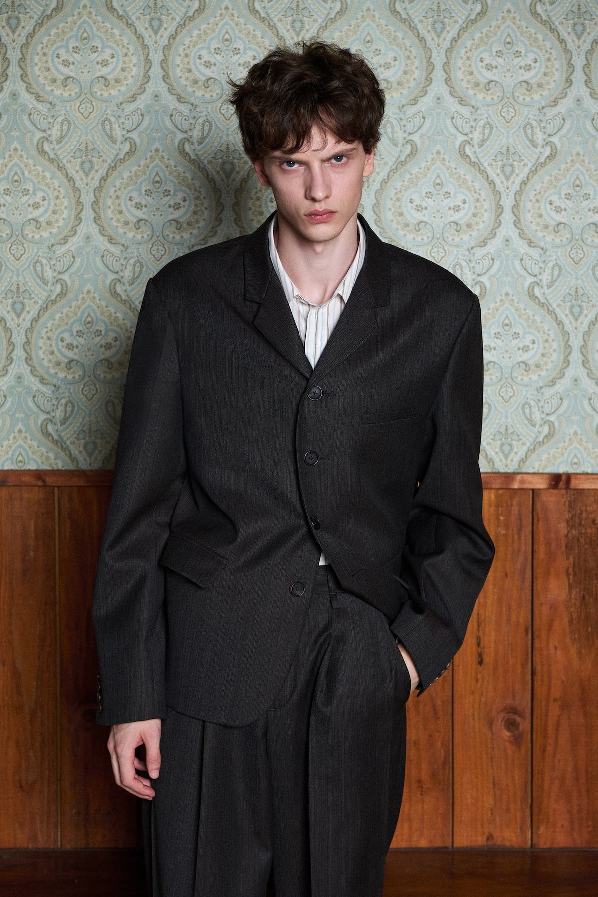 STU - Rounded Single Breasted Jacket (Charcoal) product image 13 | TRAB K-Fashion Australia