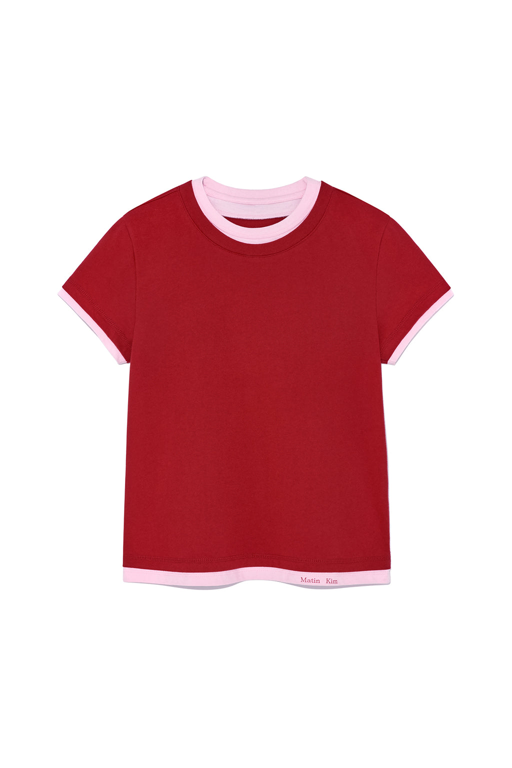 Matin Kim - Color Point Layered Top (Red) product image 1 | TRAB K-Fashion Australia