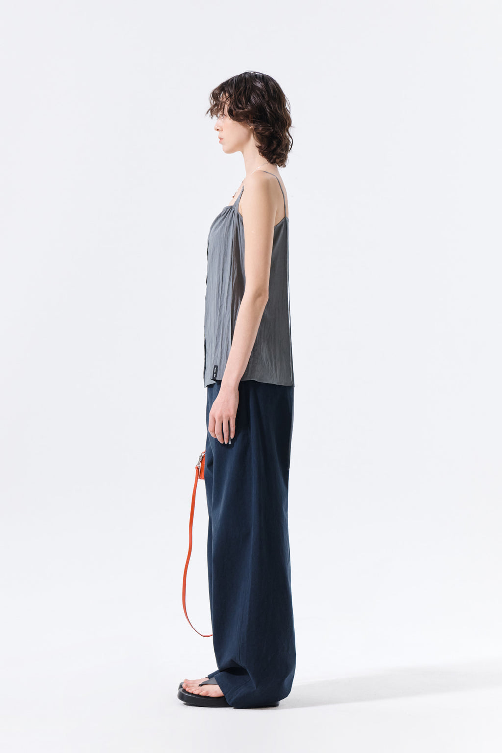Matin Kim - Button Sleeveless Blouse (Grey) product image 7 | TRAB K-Fashion Australia