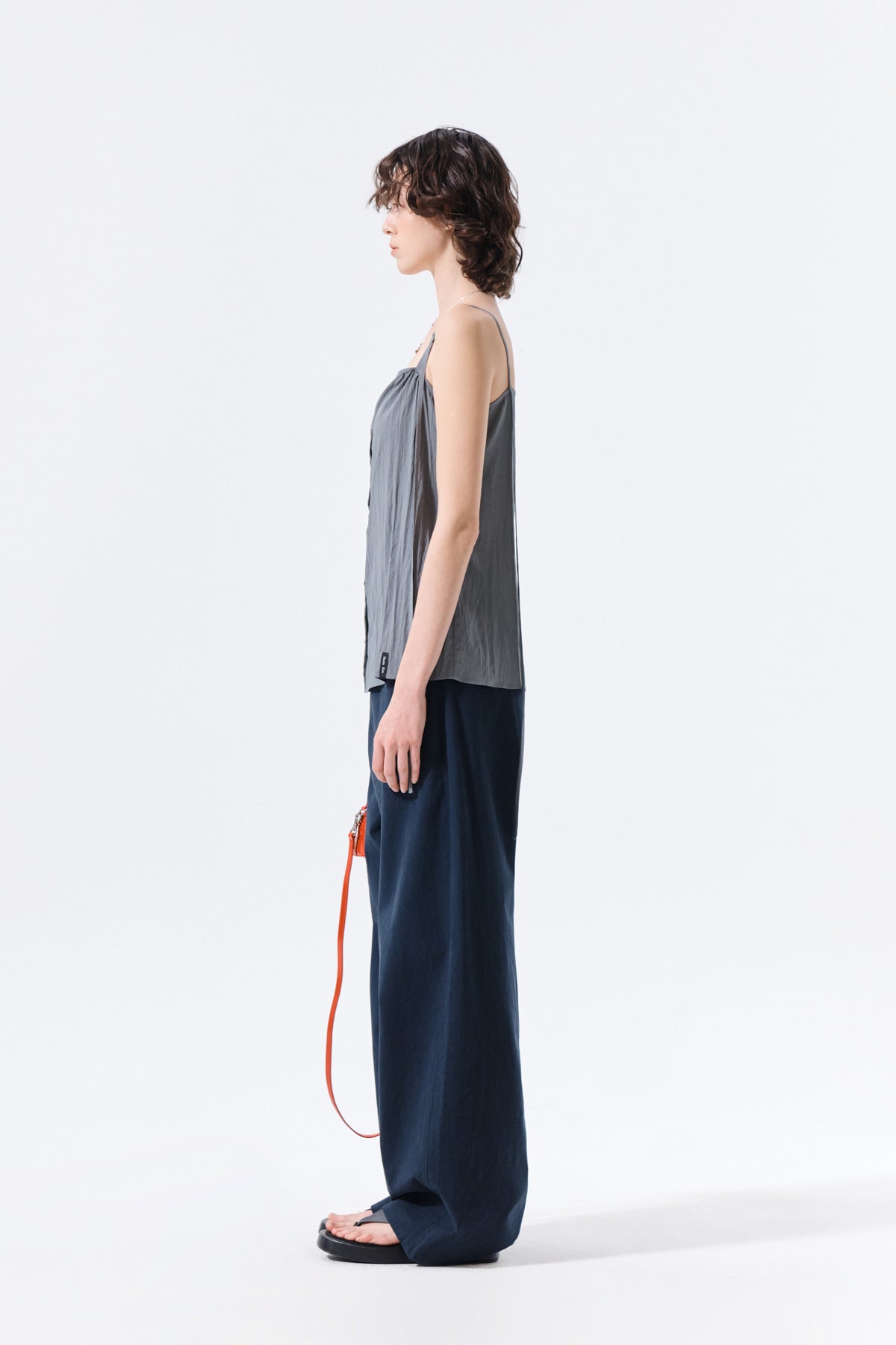 Matin Kim - Button Sleeveless Blouse (Grey) product image 7 | TRAB K-Fashion Australia