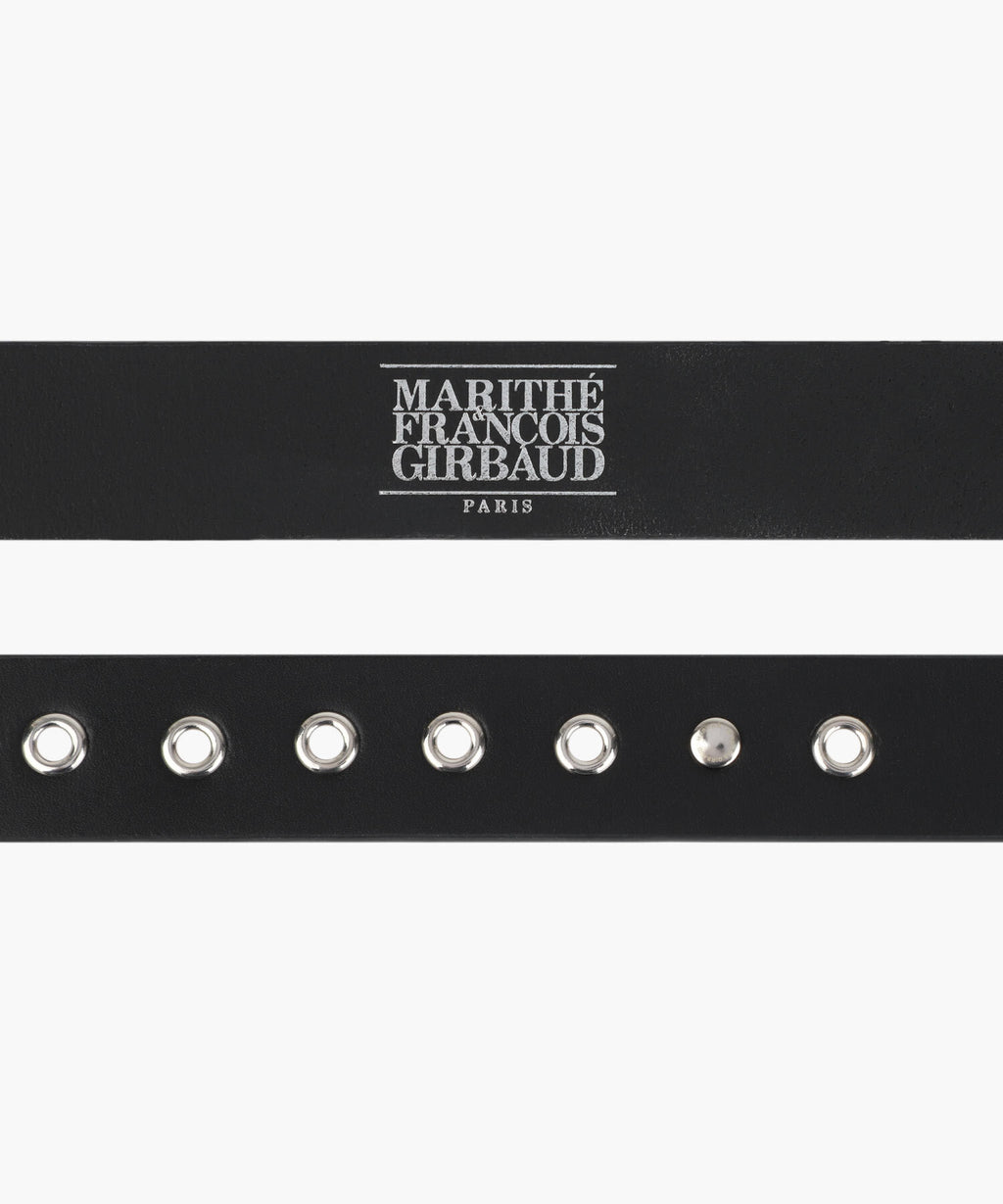 Marithe & Francois Girbaud - Eyelet Buckle Belt (Black) product image 3 | TRAB K-Fashion Australia