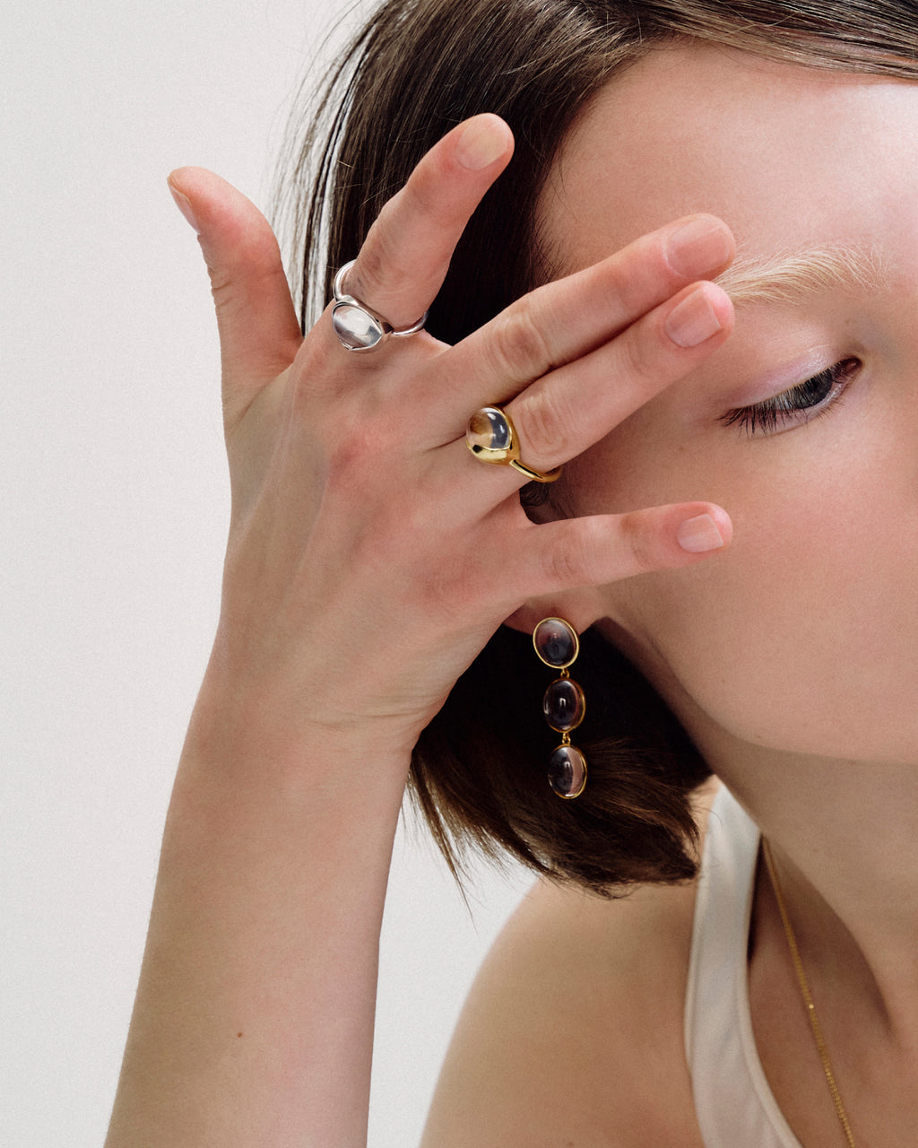 Numbering - Ellipse Glass Ring #7415 product image 2 | TRAB K-Fashion Australia