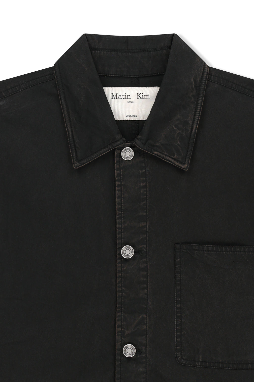 Matin Kim - Vintage Waxed Work Jacket (Black) product image 3 | TRAB K-Fashion Australia
