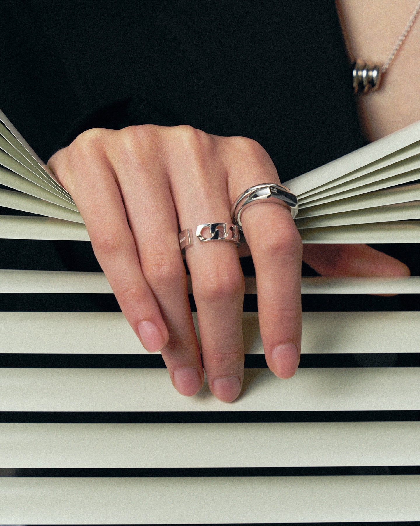 Numbering - Half & Half Open Ring #7505 product image 1 | TRAB K-Fashion Australia