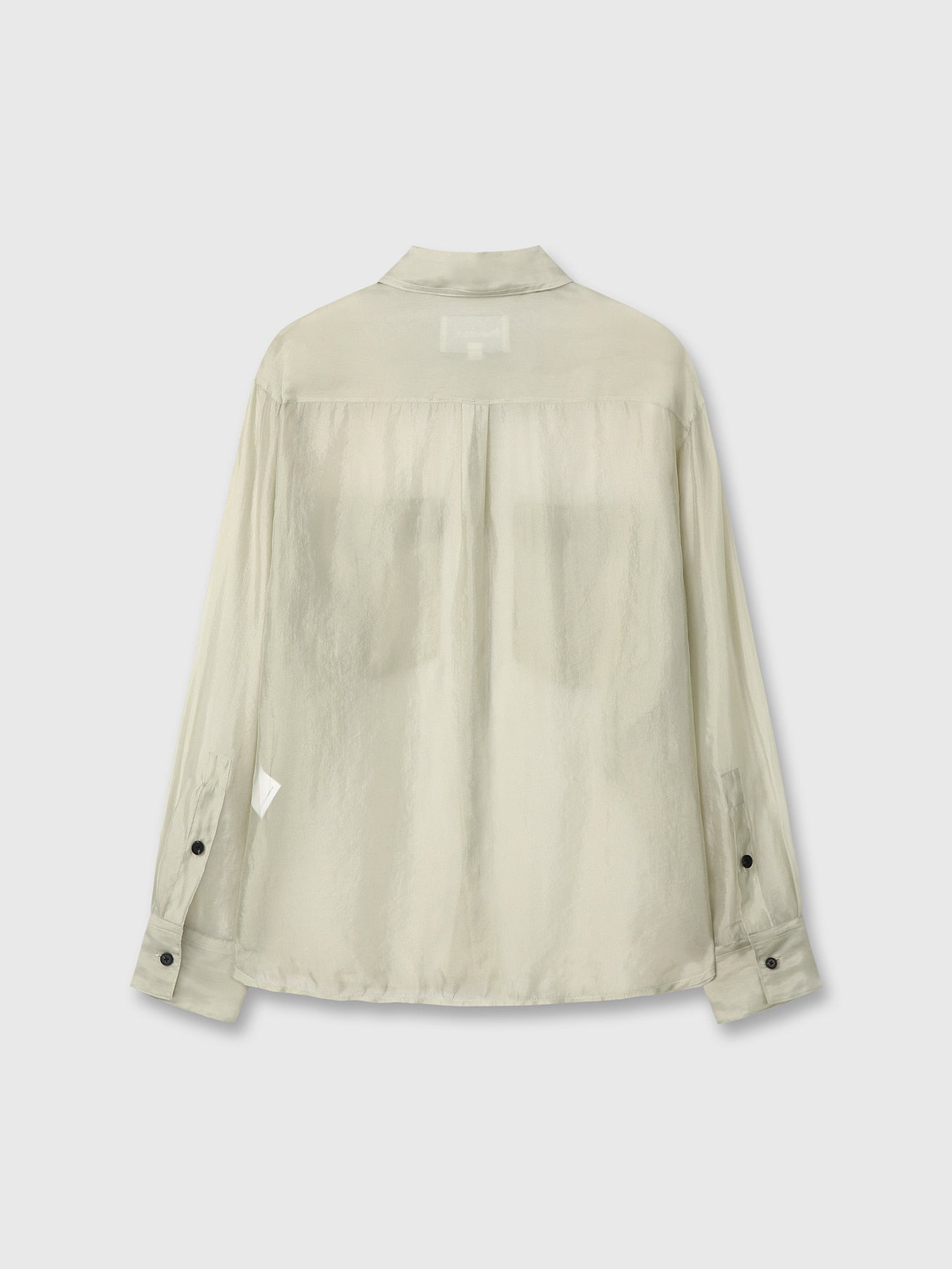 Tonywack - Oversized Sheer Shirt (Pale Green) product image 8 | TRAB K-Fashion Australia