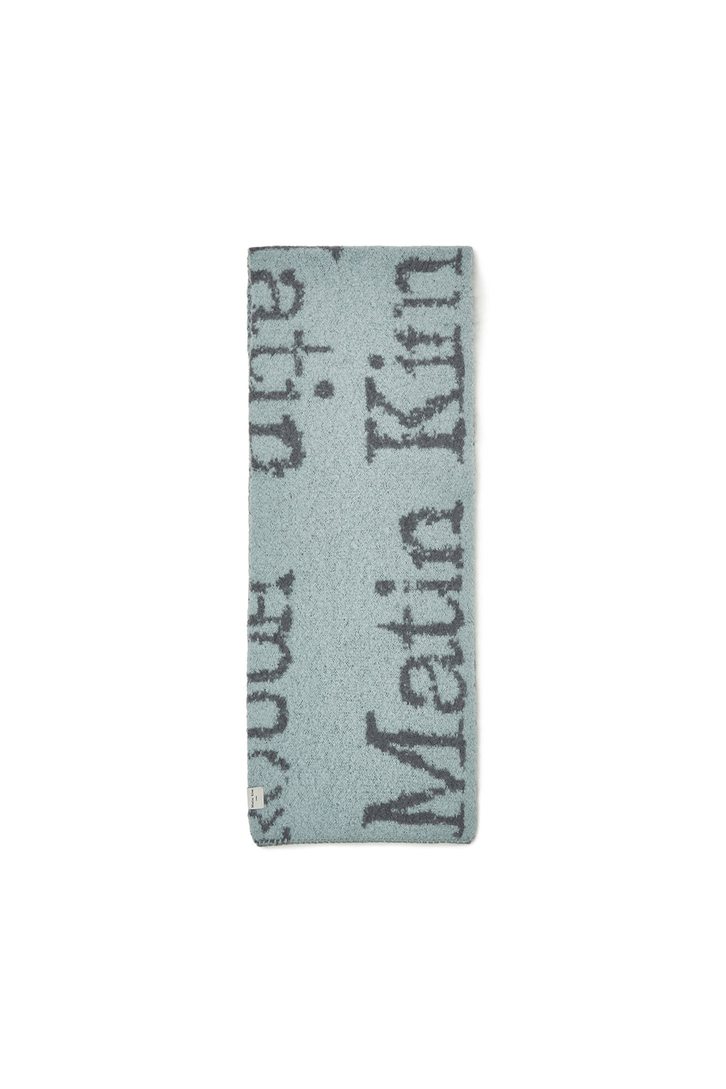 Matin Kim - Cracked Logo Muffler (Light Blue) product image 1 | TRAB K-Fashion Australia