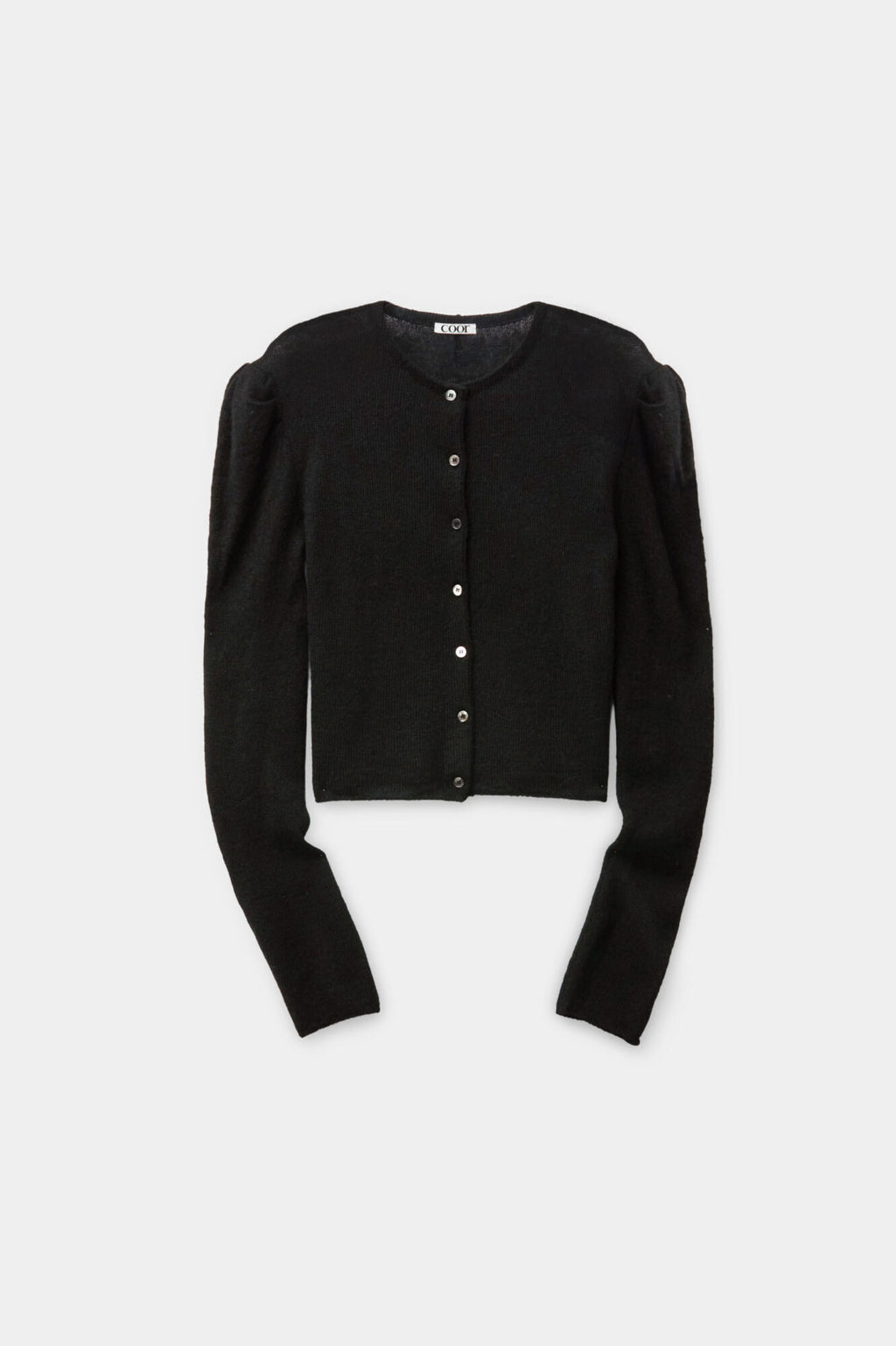Coor - Puff Shoulder Cardigan (Black) product image 1 | TRAB K-Fashion Australia