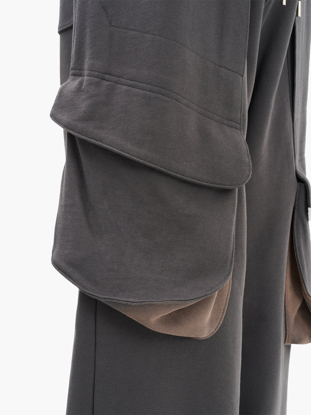 Jiyong Kim - Sun-Bleached Draped Pocket Sweatpants (Grey) product image 3 | TRAB K-Fashion Australia