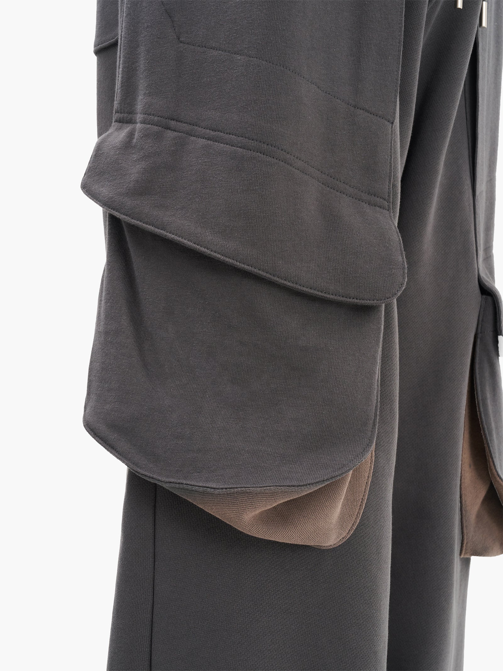 Jiyong Kim - Sun-Bleached Draped Pocket Sweatpants (Grey) product image 3 | TRAB K-Fashion Australia