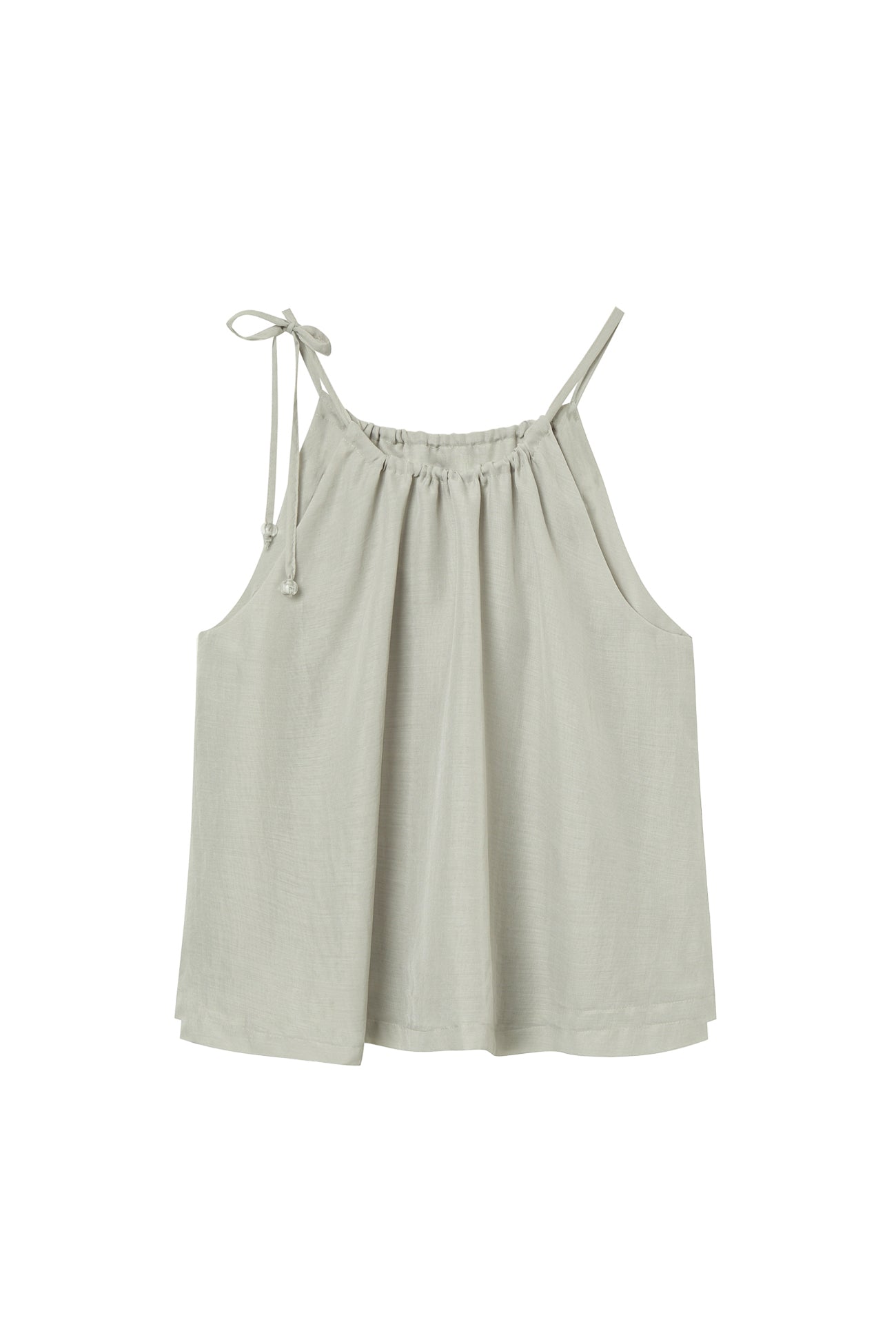 Deinet - Deinet Flare Halter Top (Ash Beige) product image 1 | TRAB K-Fashion Australia
