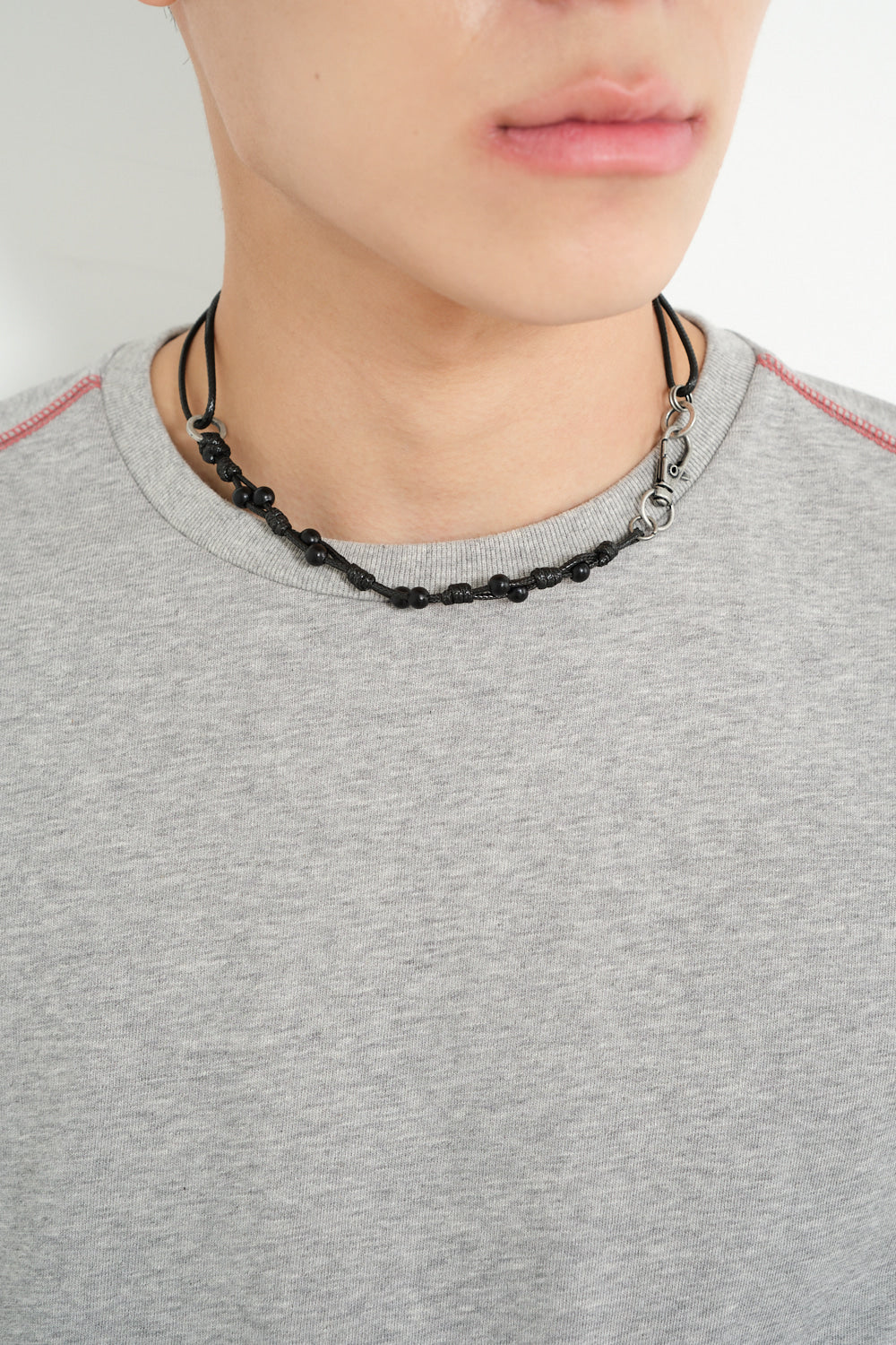 Hatchingroom - Wood ball Necklace Black (OC) product image 5 | TRAB K-Fashion Australia