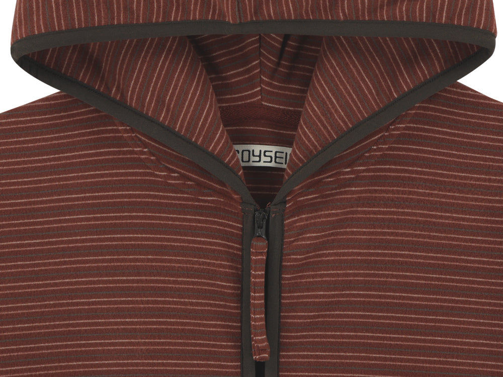 Coyseio - Stripe Fleece Hood Zip-Up (Red) product image 19 | TRAB K-Fashion Australia