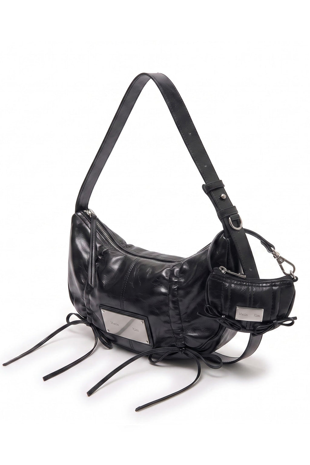 Matin Kim - Half Shirring Ribbon Charm (Black) product image 1 | TRAB K-Fashion Australia