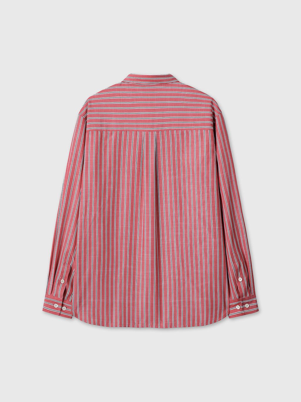 Tonywack - Striped Cotton Blend Shirt (Red Stripe) product image 12 | TRAB K-Fashion Australia