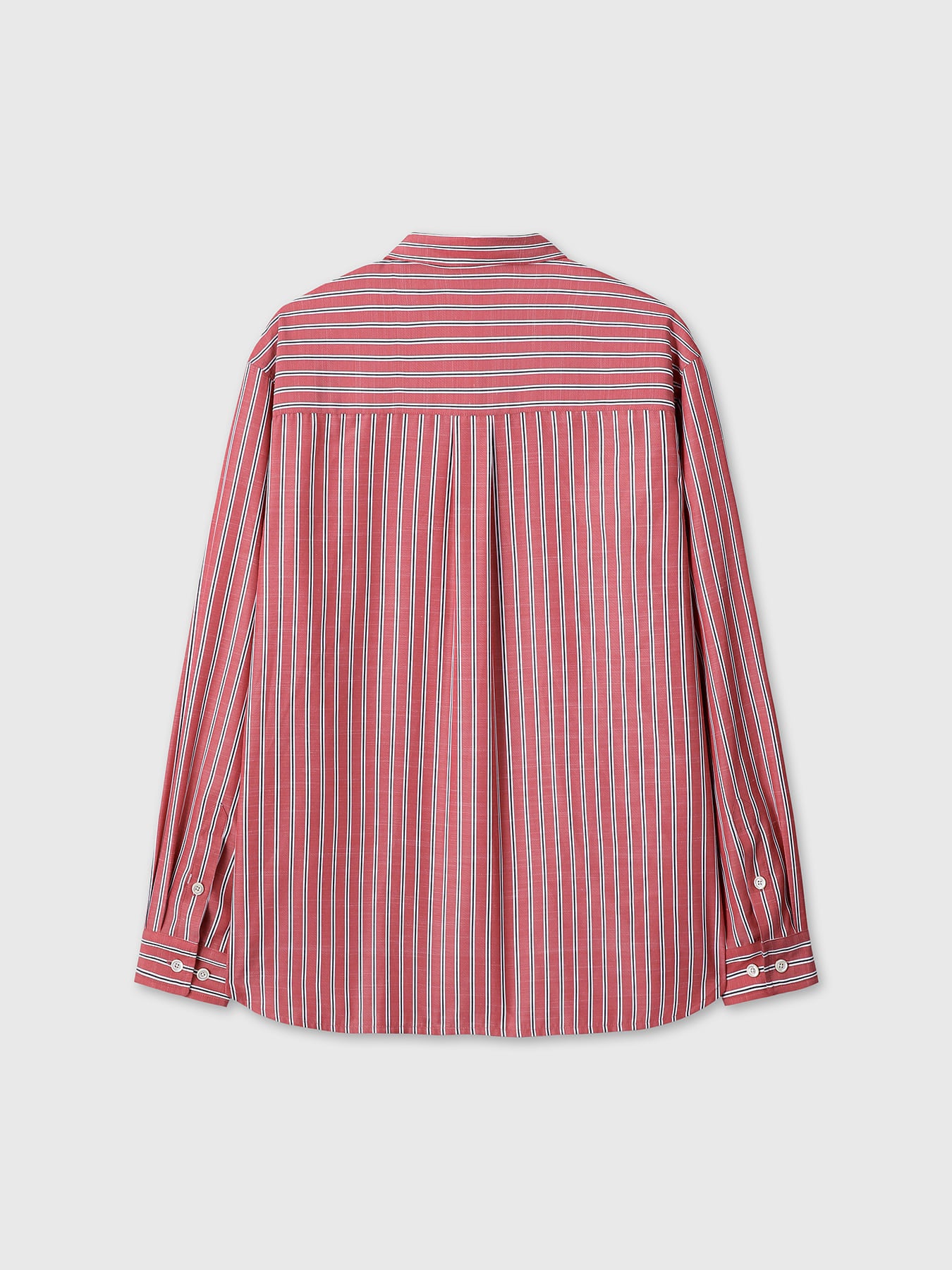 Tonywack - Striped Cotton Blend Shirt (Red Stripe) product image 12 | TRAB K-Fashion Australia