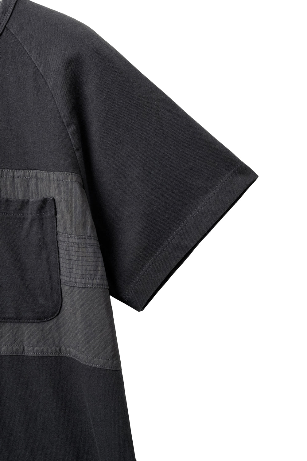 Hatchingroom - Patchwork Ringer Tee (Charcoal) product image 5 | TRAB K-Fashion Australia