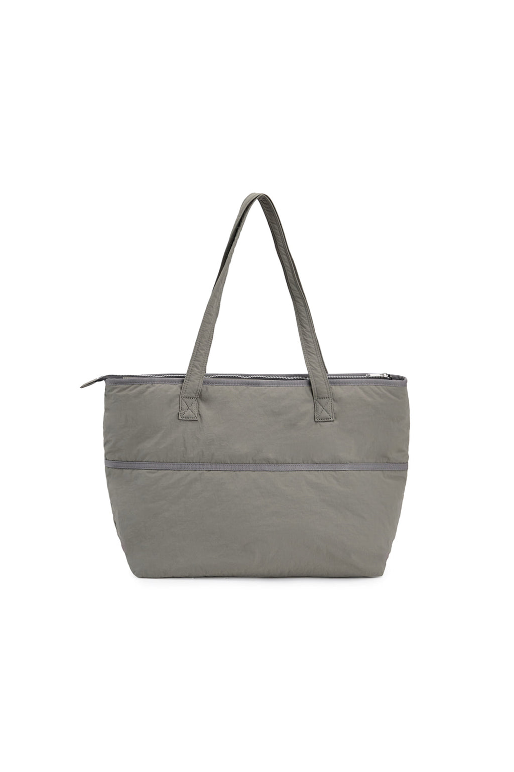 Matin Kim - Pocket Utility Nylon Big Shoulder Bag (Khaki) product image 5 | TRAB K-Fashion Australia