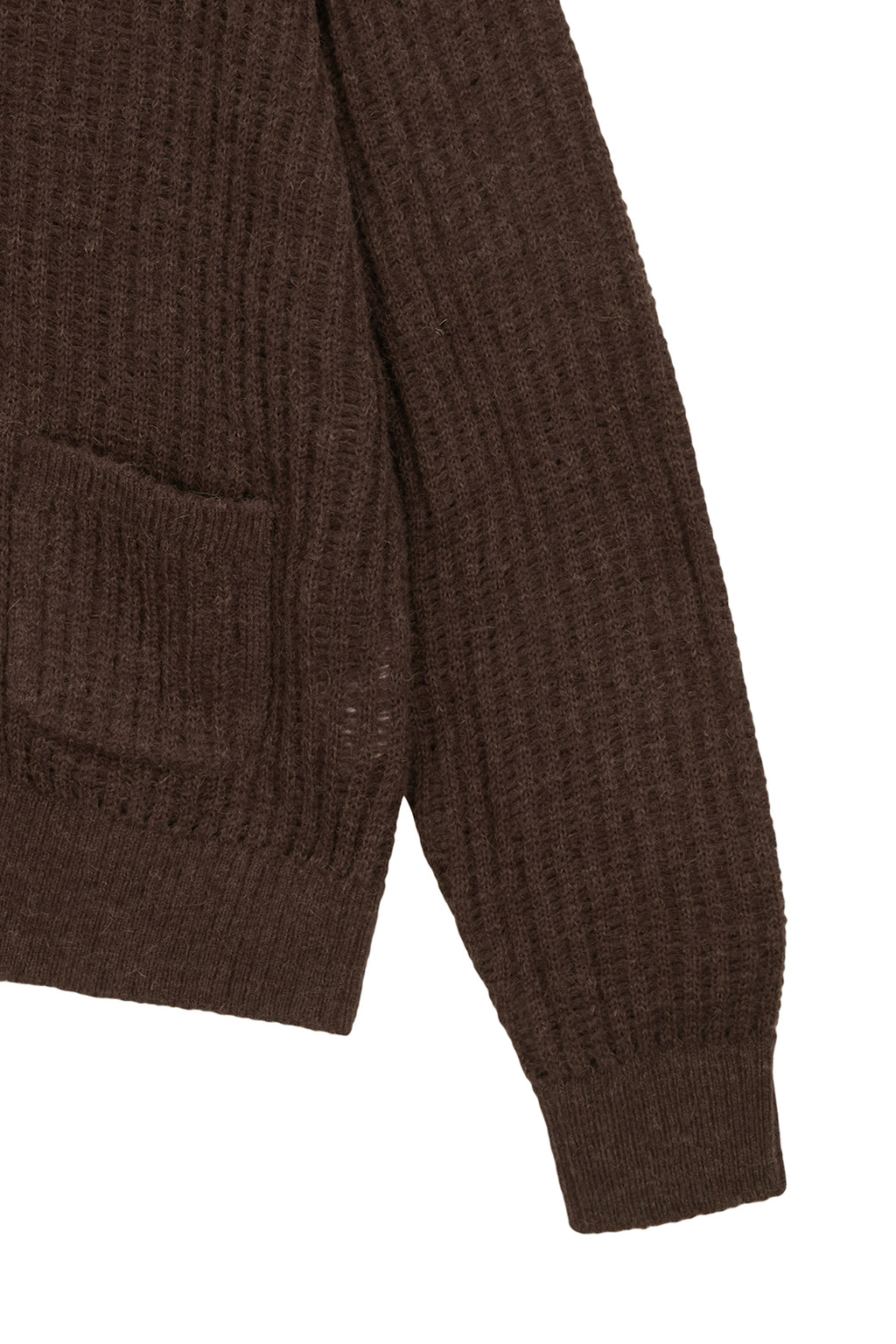 Matin Kim - Hairy Crochet Cardigan (Brown) product image 4 | TRAB K-Fashion Australia