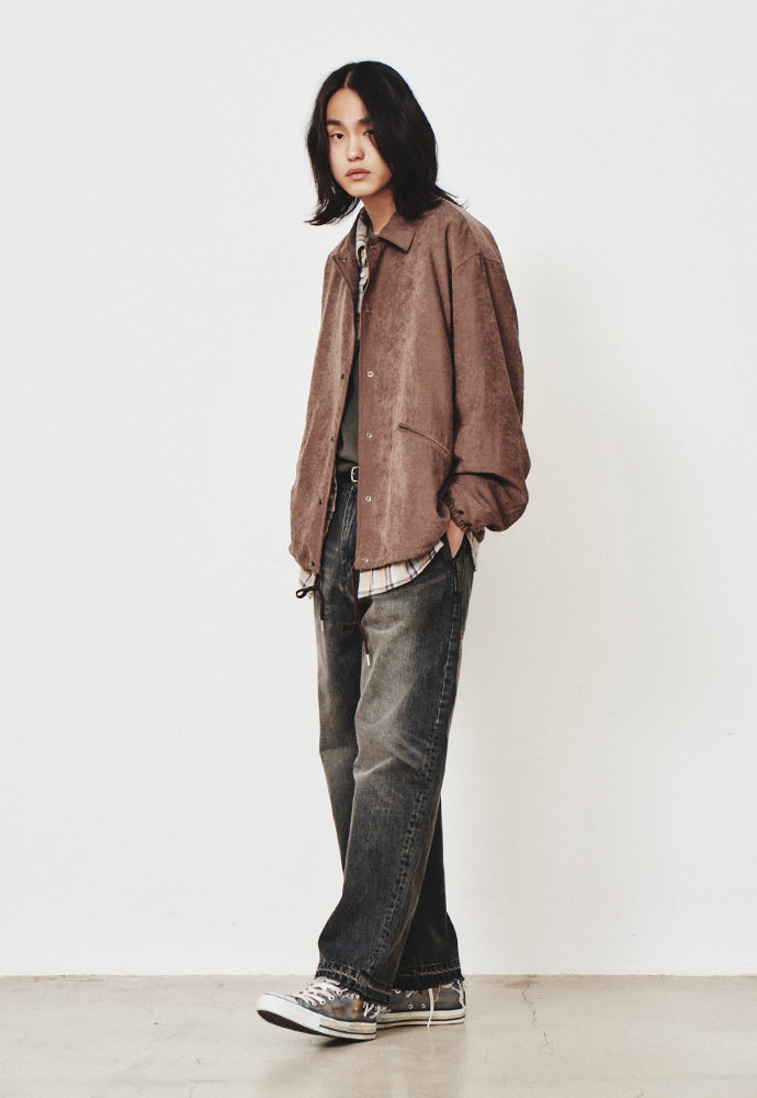 Art if acts - Vintage Cupra Coach Jacket (Dark Wine) product image 5 | TRAB K-Fashion Australia