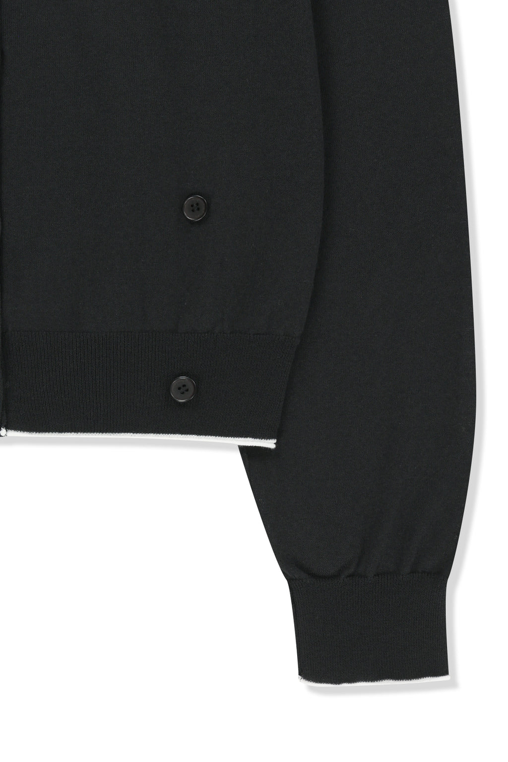 Matin Kim - Back Logo Sheer Cardigan (Black) product image 4 | TRAB K-Fashion Australia