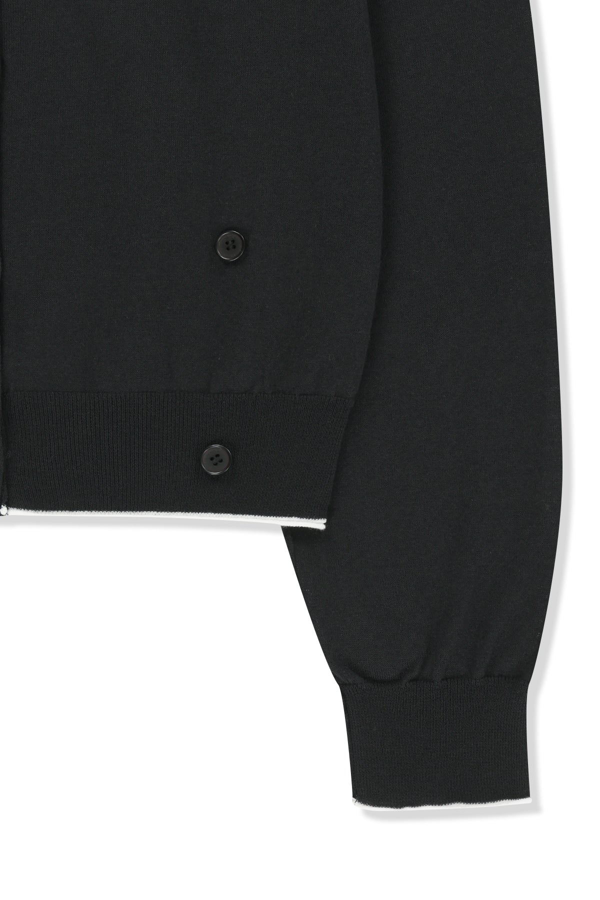 Matin Kim - Back Logo Sheer Cardigan (Black) product image 4 | TRAB K-Fashion Australia