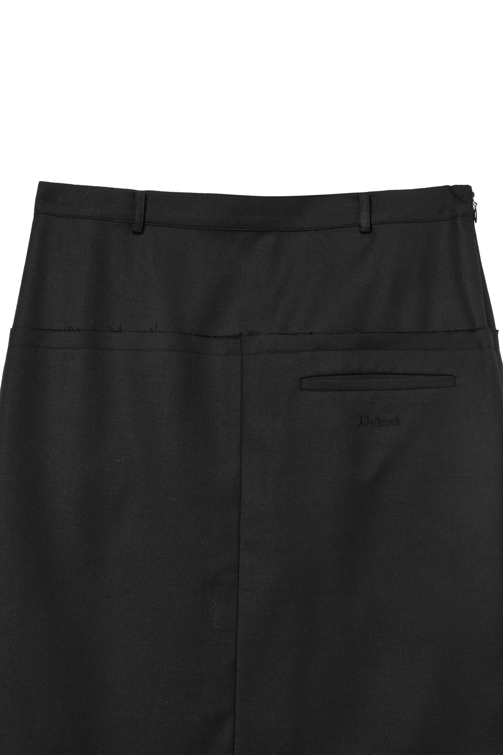 Deinet - Raw Edge Layered Midi Skirt (Black) product image 10 | TRAB K-Fashion Australia