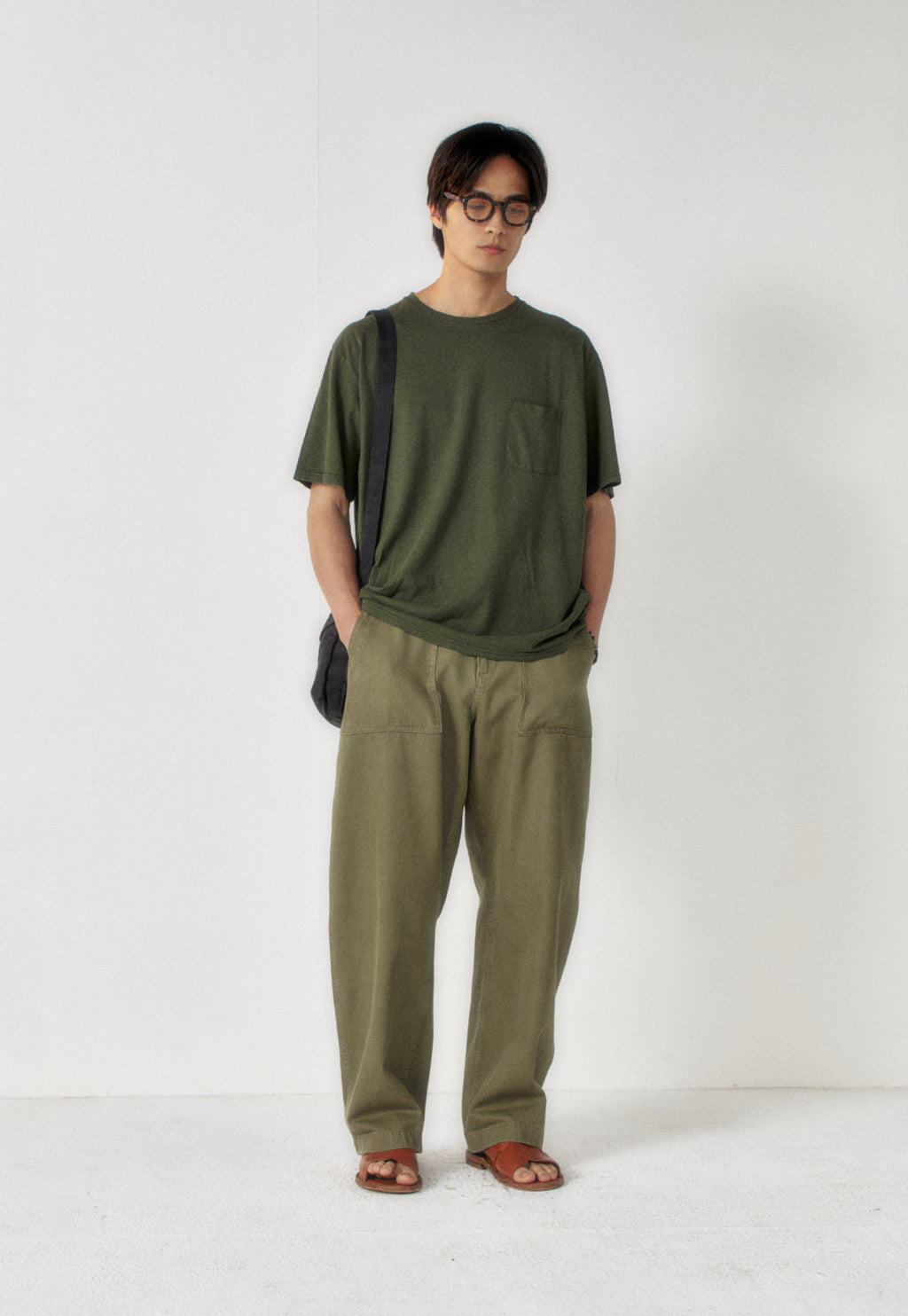 Art if acts - Linen Pocket Tee (Olive) product image 4 | TRAB K-Fashion Australia