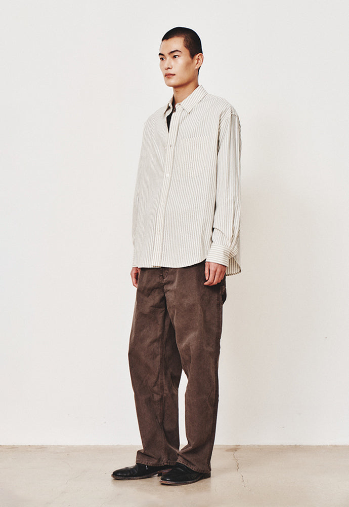 Art if acts - Washed Carpenter Pants (Mud Brown) product image 2 | TRAB K-Fashion Australia
