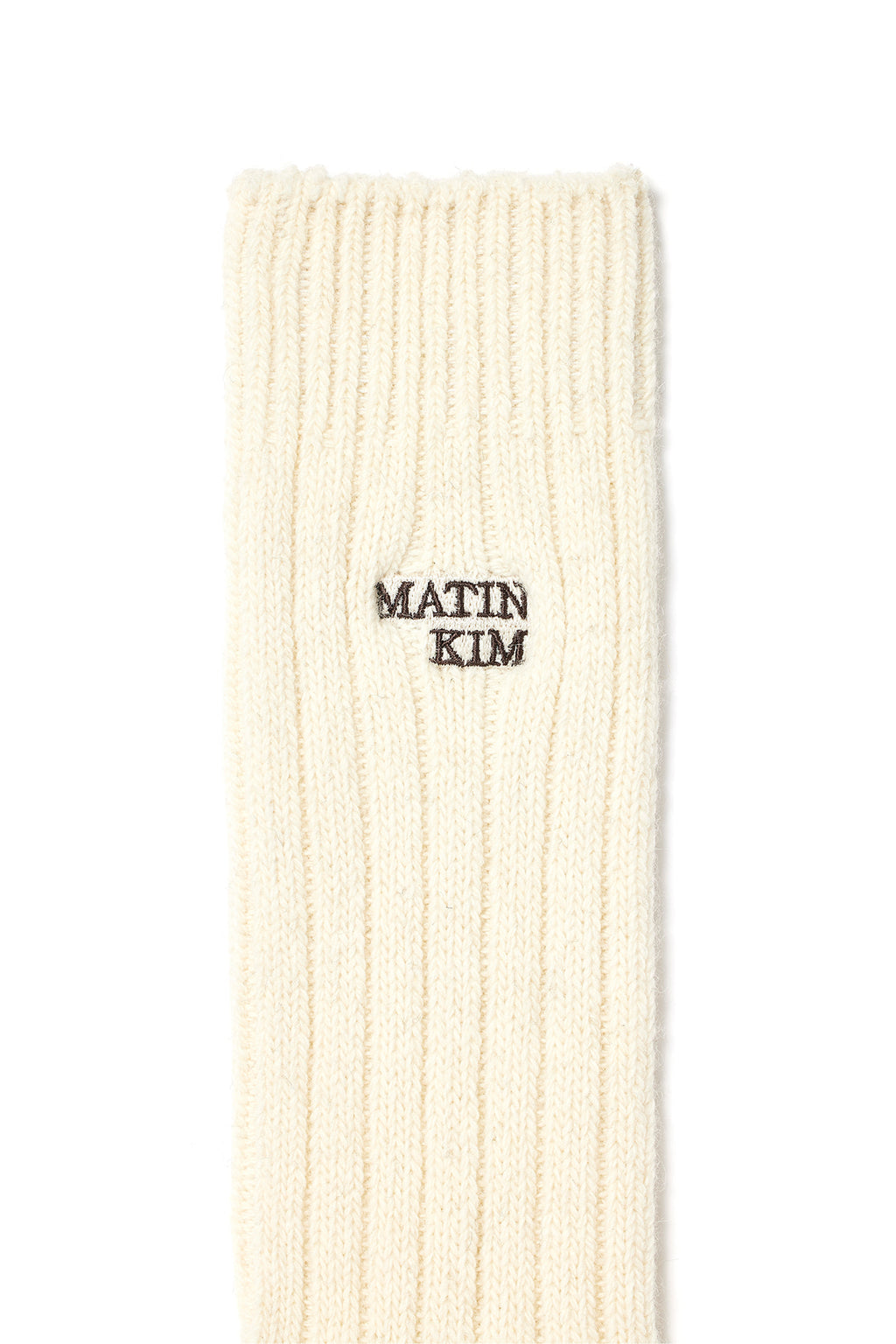 Matin Kim - Wool Blend Crew Socks (Ivory) product image 3 | TRAB K-Fashion Australia