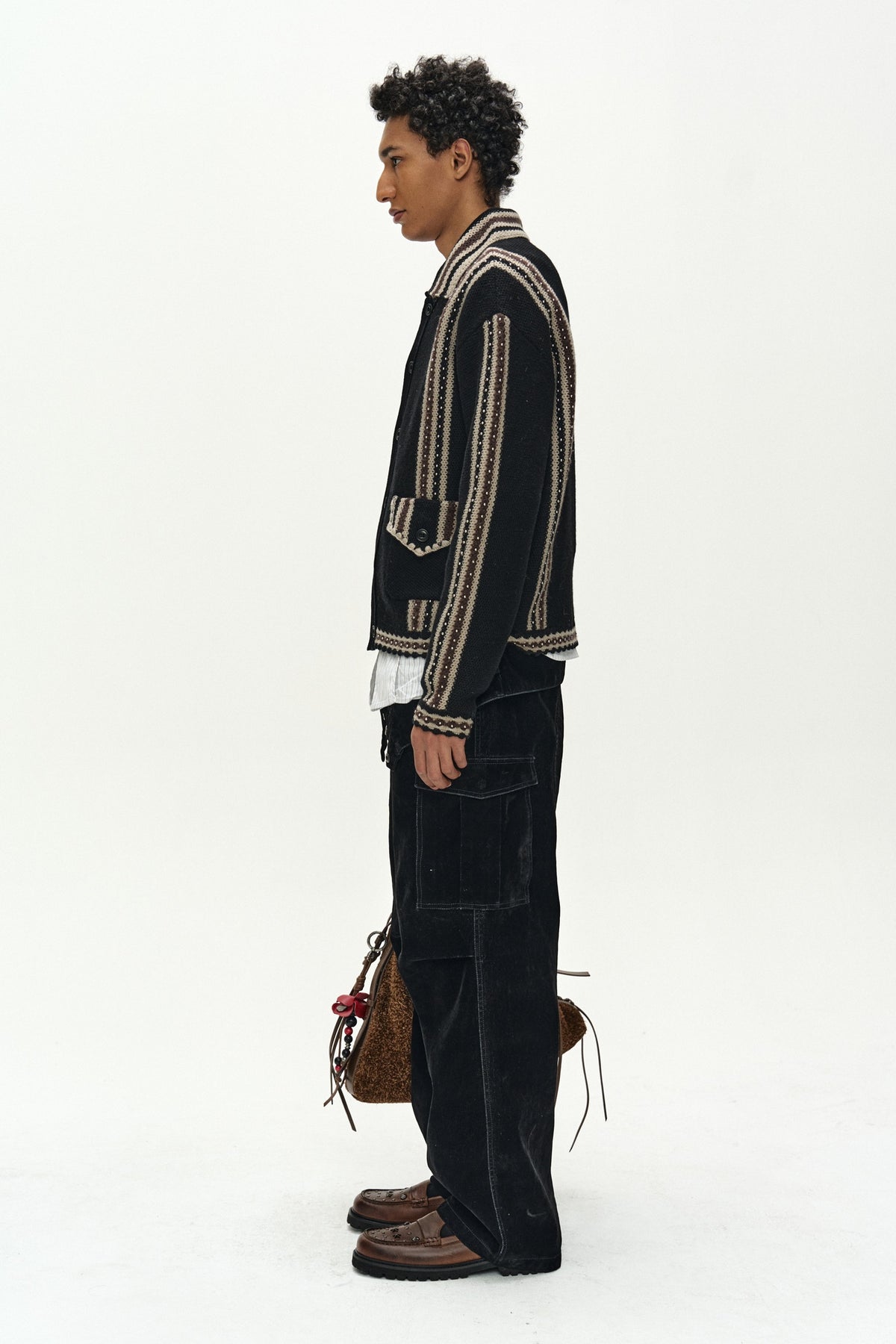 Andersson Bell - Fantasia 26 Heavy Wool Cardigan (Black) product image 4 | TRAB K-Fashion Australia