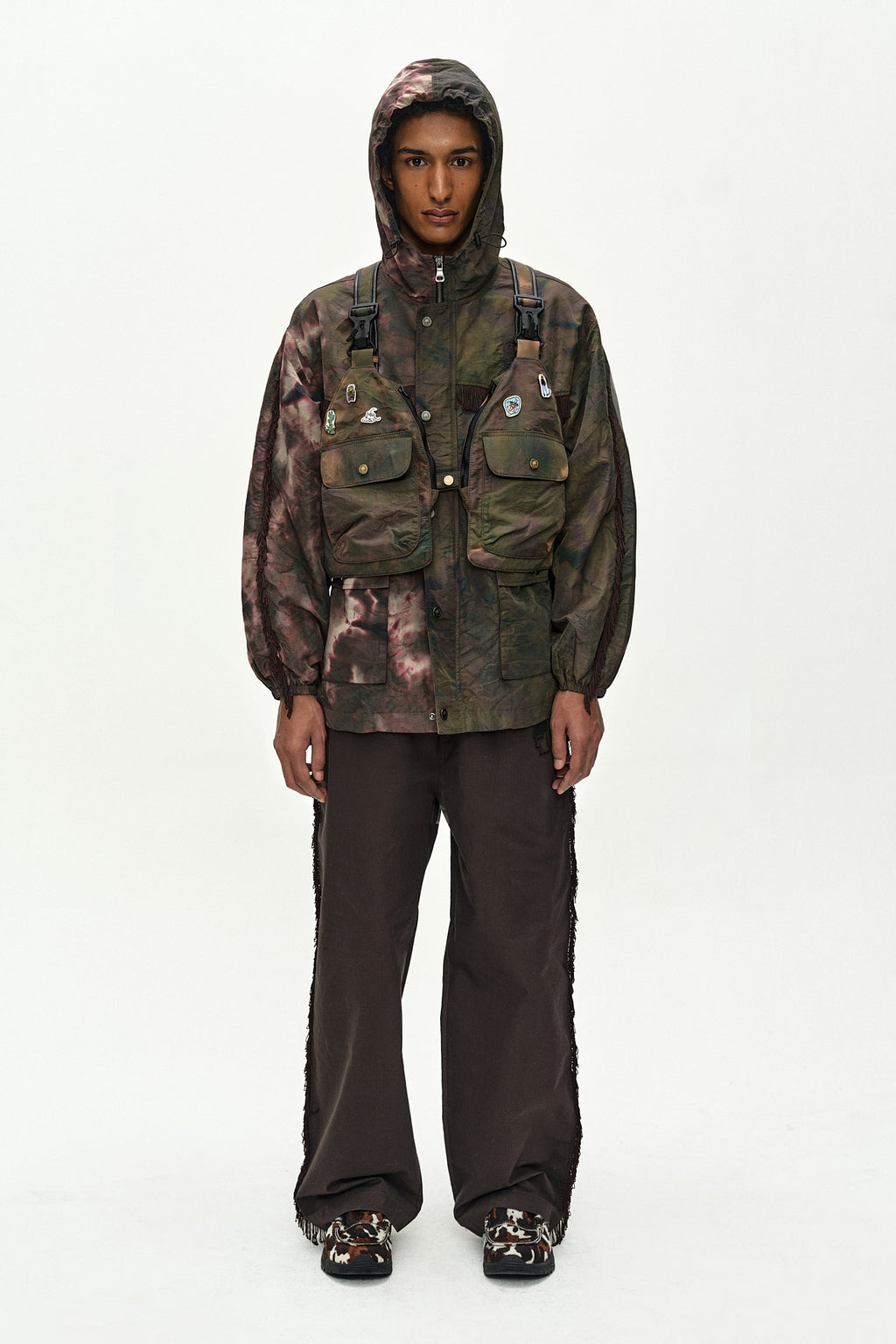 Andersson Bell - Andersson Bell X Brain Dead Tie-Dyed Hooded Jumper (Brown) product image 7 | TRAB K-Fashion Australia
